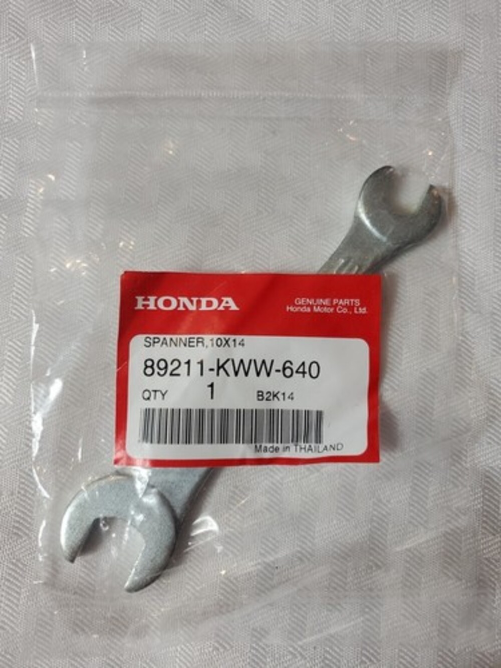 Honda 89211-KWW-640 - SPANNER (10X14)
